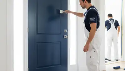 Professional door painting and refinishing service in Pittsburgh, PA by expert local house painters