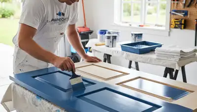 Professional door painting in Pittsburgh, PA with durable, weather-resistant finishes