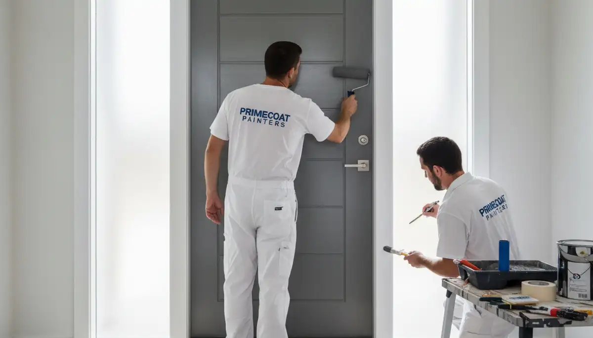 Professional door painting service in Pittsburgh, PA enhancing curb appeal and weather protection