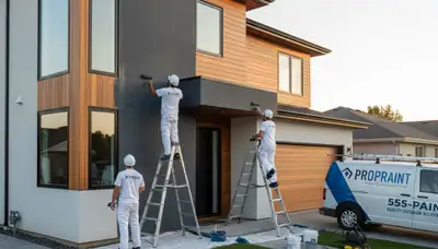 Professional exterior house painting in Pittsburgh, PA by local painters using durable weatherproof finishes