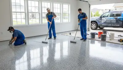 Professional epoxy garage floor coating in Pittsburgh PA for durable, moisture-resistant finish