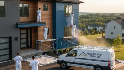 Professional house painters providing exterior painting services in Pittsburgh, PA homes