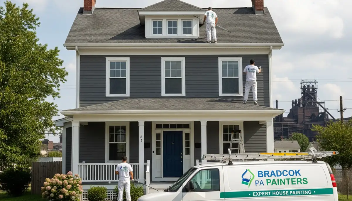 Professional house painting service in Pittsburgh, PA for residential exterior and interior projects