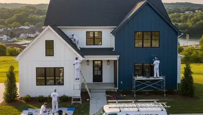 Professional house painting service in Pittsburgh, PA for interior and exterior residential homes