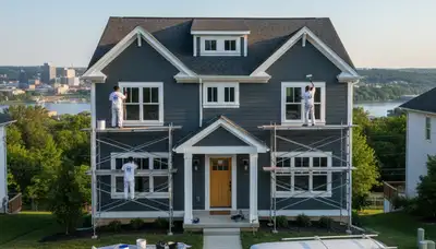Professional house painting service in Pittsburgh, PA for interior and exterior home improvement