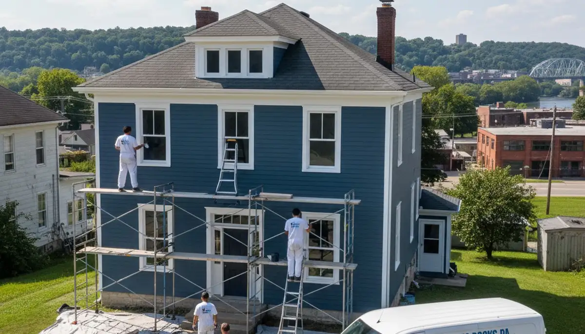 Professional house painting service in Pittsburgh, PA for interior and exterior homes