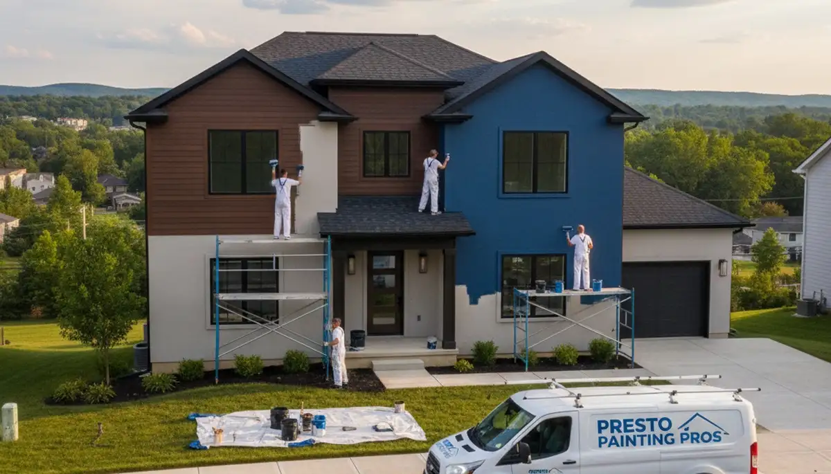Professional house painting service in Pittsburgh, PA for residential exterior and interior projects